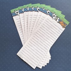 Vintage 80s Note Stationery Paper Sheets Spotted Dog Chasing Orange Cat Current
