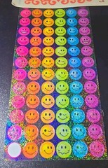 Lisa Frank tattoo And Sticker Bundle Butterfly Jerseys Smily Faces. READ