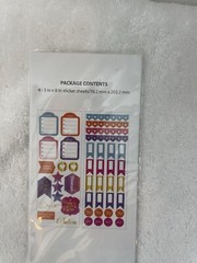 Pen+Gear Paper Lot Of 3 Pack 4-3″x8 Assorted Stickers Sheets #1