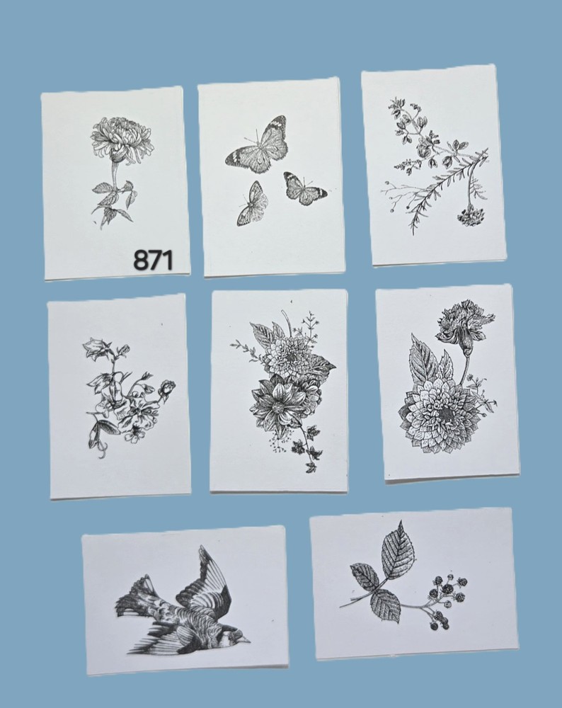 Classic Toile Pattern Journal Cards Supplies Scrapbooks Junk Journal #871
