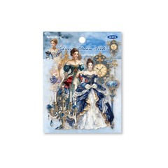 20Pcs Vintage Ladies Beauty PET Stickers Junk Journal Album Scrapbook Supplies