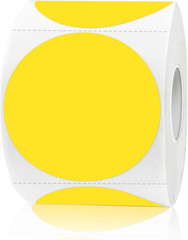 Removable Colored Dot Labels, 1.5 Inch Circle Stickers, Waterproof-Writable for