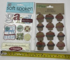 Miscellaneous Stickers Dogs Pirates Cupcakes Grandmother Paper Crafts