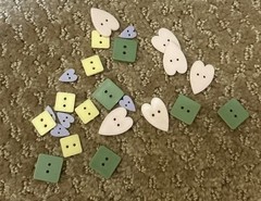 New Large Vintage Sticker Lot Collection Paper House Etc. Charm & Button Extras!