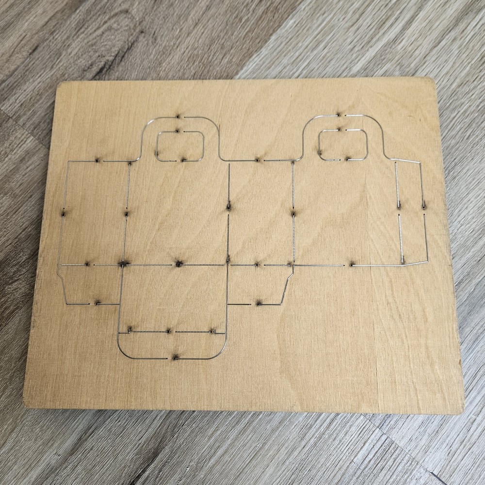 LARGE Ellison Educational Equip. Inc. Bag #1 Wooden Die Cut- 11 3/4″x 9 3/4″x 1″
