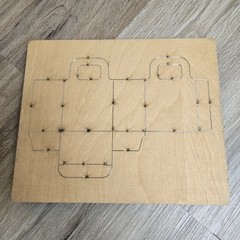 LARGE Ellison Educational Equip. Inc. Bag #1 Wooden Die Cut- 11 3/4″x 9 3/4″x 1″