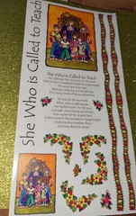 PSX Designs for Creativity Stickers Teacher Called to Teach Wacky Women 1 sheet