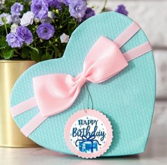 40 Pieces Round 1” Watercolor Happy Birthday Party DIY Stickers Envelope Seals