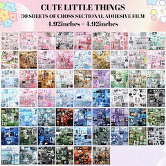 60 Sheets Japanese Sticker 700+Die Cut Glossy and Matte Stickers Kawaii Sticker