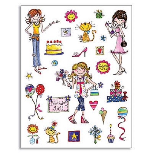 PENNY BLACK STICKERS YOUNG THINGS STICK KIDS BIRTHDAY GIRL STICKERS