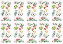 Frances Meyer Botanical FLOWER Butterfly Cherry Scrapbook Stickers! 10 Sheets