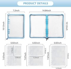 Sticker Organizer Binder Storage Book A5 Reusable Sticker Book Collecting Hol…