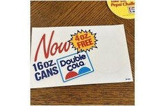 Pepsi & Double Cola Soda Advertising Decals Lot 1990s – Catch That P Sticker