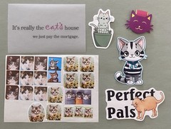 Lot of Cat Stickers & Rub-ons! Sticko, Daisy Hill, Etc