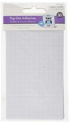 Forever in Time PD108 3D Pop Dots Square Dual-Adhesive Foam 1-Pack, White
