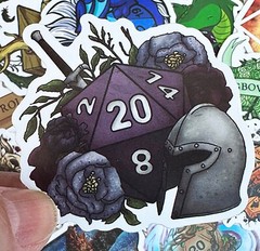 DUNGEON and DRAGONS stickers, 20pcs, D&D, fantasy roleplaying FREE Shipping*