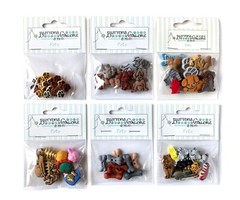 Buttons Galore 50+ Assorted PETS Dogs Cats Theme Buttons for Sewing & Crafts