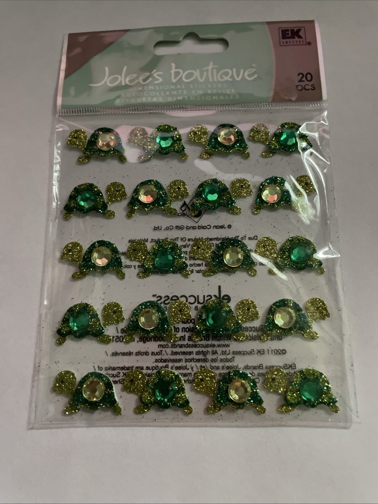 Jolee’s Boutique «Turtles» Glitter Jem dimensional stickers (16 pcs) Free Ship!