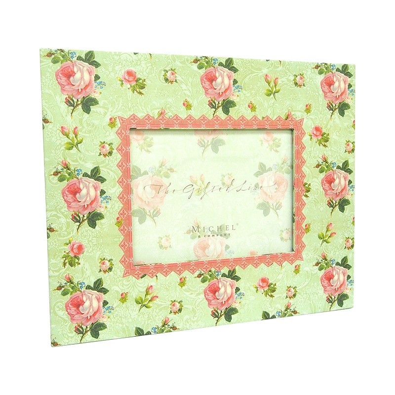 MICHEL & COMPANY Paper Photo Frame (Green x Rose)