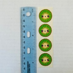 VINTAGE 1980s Stick n Sniff Scented Fruit Stickers KIWI WATERMELON PEACH LEMON