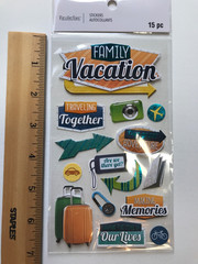 Recollections Vacation Travel Scrapbook Stickers Lot World Maps Journal