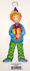 Happy Birthday Girl Boy Presents Cupcake Whimsical Die Cut Set & Frame Tags 2002