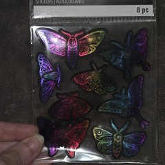 Recollections Moth stickers 8 Stickers On This One Sheet