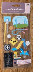 Sticko Play Ground Slide Sandbox Swing Hop Scotch School Recess Park Stickers
