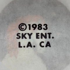VTG 10 Lot Unicorn Head Stickers Night Stars 1983 Sky Ent LA CA Round 2″ 80s