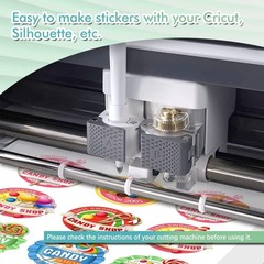 High-Quality Waterproof Vinyl Sticker Sheets for Crafts – 20 Matte Sheets 8.5×11