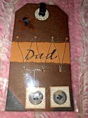 EK SUCCESS Fresh Tags DEAR DAD Rebecca Sower Hand-Made Mixed Media NEW