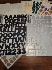 LOT of Alphabet Sticker Letters Mix Crafting Scrapbook Cardmaking Junk Journal