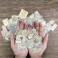140 Pcs Vintage Aesthetic Stickers for Adults, Junk Journal Supplies for Scrapbo