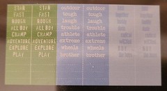 4 Packs Heidi Swapp Index Tabs Craft Embellishment – Sports, Love, Emotions #7