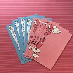 Vintage 90s Highlights 1993 Note Stationary Paper Sheets Balloon Pig & Plane