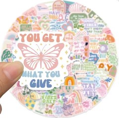 100Pcs Motivational Stickers Positive Quote Scrapbook Affirmation Decal Gift