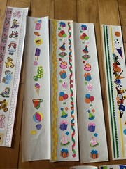 **RARE** SCRAPBOOK BORDER LOT Sandylion Stickers – 1990s, Vtg