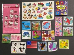 Large Lot Of Stickers Variety – Pooh – Mr Yuk – Hello Kitty – Disney & More