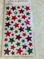 STICKABILITIES THE PAPER STUDIO EPOXY MULTI-COLOR/SIZES STARS 43 PCS