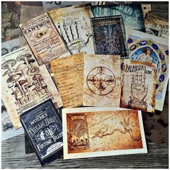Dark Academia Junk Journal Supplies, Vintage Skull Decoupage Paper for Scrapbook