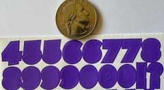 PURPLE SHADOW CHUNKY ALPHABET Stickers(2sheet)Making Memories •Letters•Number•