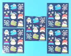 Carson Dellosa Winter Fun Mini Sticker Sheets Lot Of 5