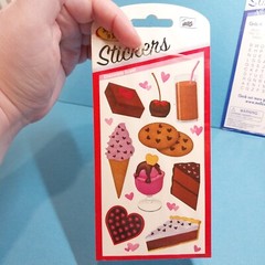 NEW Mello Smello Scratch ‘n Sniff Chocolates Scented Stickers Dessert Cake Pie