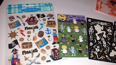 Lot Vintage Hallmark AGC Halloween Stickers Hologram Flocked Google Eyes 80s 90s