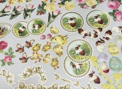 2019 Anna Griffin AG708 «VINTAGE BUNNY DIECUTS» Easter with Folio Box 253-Pcs