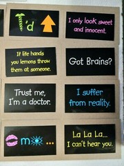 Wacky Rectangles – Funny Sayings – SET OF 16 Vending Stickers | Decals Humor