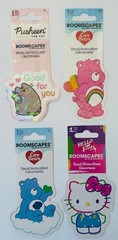 ROOMSCAPES LOT PRISM Stickers Carebears Hello Kitty Pusheen the Cat 4pk