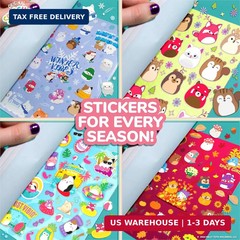 Horizon Group USA Sticker Book with Large and Small Sizes, Kids Stationary for W