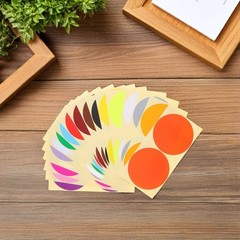 60 Sheets Removable Color-coding Labels Colored Dot Round Markers Stickers