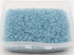 4000 Frosted Glass Beads 2mm (10/0) Sky Blue + Storage Box